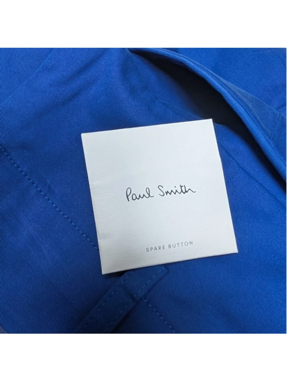 NWT Paul Smith | Cotton Pleated Ankle-Length Trousers in Cobalt Blue